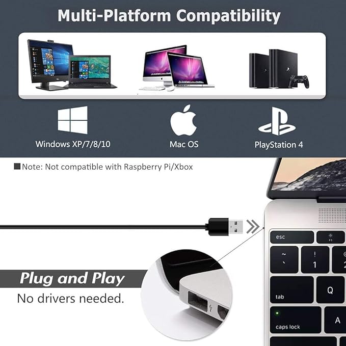 JOUNIVO USB Computer Microphone JV605 PRO with Mute Button & Volume Knob Compatible with PC Laptop Desktop Mac PS4, Play & Plug Gooseneck Mic Recording for Gaming, Streaming, YouTube, Vocal