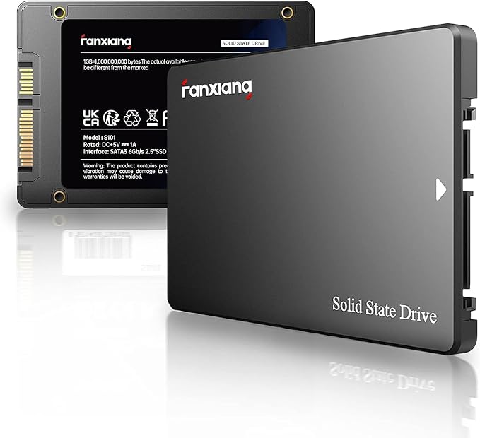 S101 500GB SSD SATA III 6Gb/s 2.5" Internal Solid State Drive, Read Speed up to 550MB/sec, Compatible with Laptop and PC Desktops(Black)