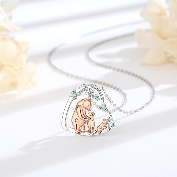 Vito 925 Sterling Silver Tree of Life Necklace for Women, Mother Tree Pendant for Mom Mother Necklace Mother's Day Jewelry Gift for Wife Grandma, 18/22 Inch Chain