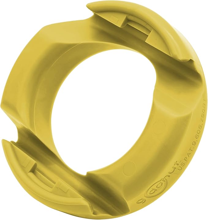GoDonut – Phone Stand Original – Cell Phone Holder + Tablet Stand Desk Organizer – Compatible with Tablet, iPhone 16 15 14 Pro Max, Android & Most Smartphones - Yellow
