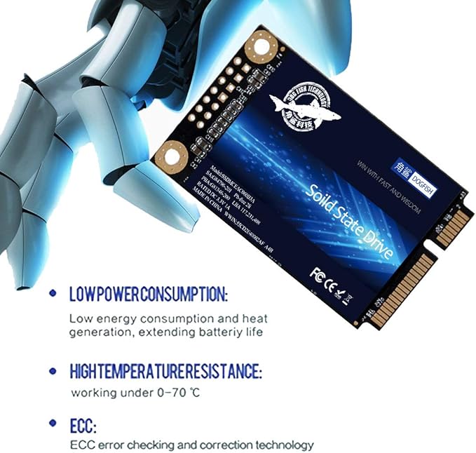 SSD mSATA 1TB Dogfish Internal Solid State Drive High Performance Hard Drive for Desktop Laptop SATA III 6Gb/s Includes SSD 16GB 32GB 60GB 64GB 120GB 128GB 240GB 250GB 480GB 500GB 1T (1TB MSATA)