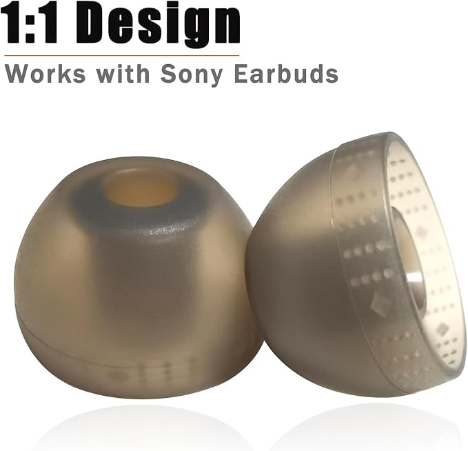 Silicone Replacement Ear Tips for Sony 1000XM5/1000XM4/LinkBuds S/WF-C500/WF-C700N/WF/WI/XBA Earbuds, 4 Pairs