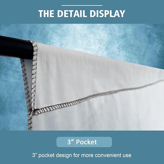 Abstract Professional Photography Backdrop for Portrait Photo Props Booth Background Photoshoot Studio with Polyester Fabric Roller Pocket on Top(6x8ft, Light Blue,No Stand)
