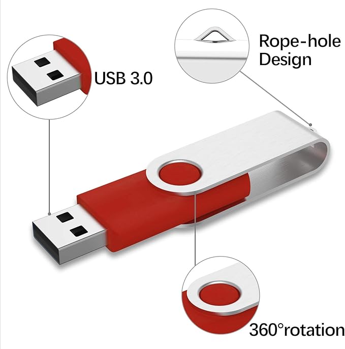 KEXIN Flash Drive 32GB USB 3.0 Flash Drive Bulk Thumb Drive with LED Indicator 32G USB 3.0