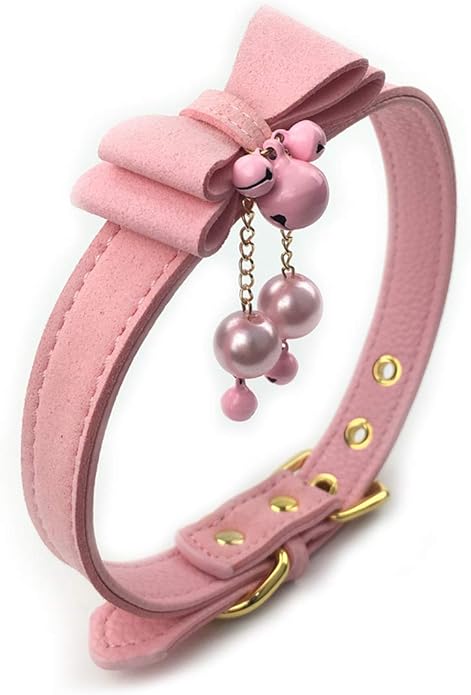 Bell Choker Collar Necklace Lolita Bow Collar Cat Kitty Velvet Necklace