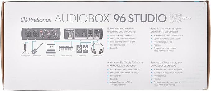 PreSonus AudioBox USB 96 Studio with Studio One Pro Software