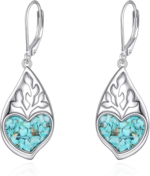 VONALA Flower Earrings for Women 925 Sterling Silver Rose/Lotus/Scottish Thistle/Tulip/Lilac/Mushroom/Pineapple Dangle Drop Earrings Flower Jewelry Gifts for Women Girls Birthday Gifts