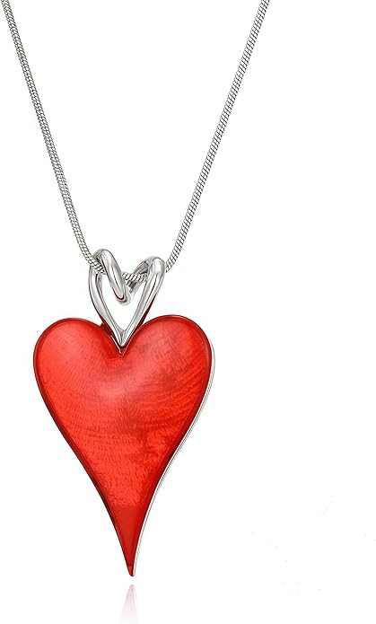 Heart Pendant Necklace for Women, Dainty Cute Pendant Necklaces Women's Trendy Simple Jewelry Gifts for Valentines