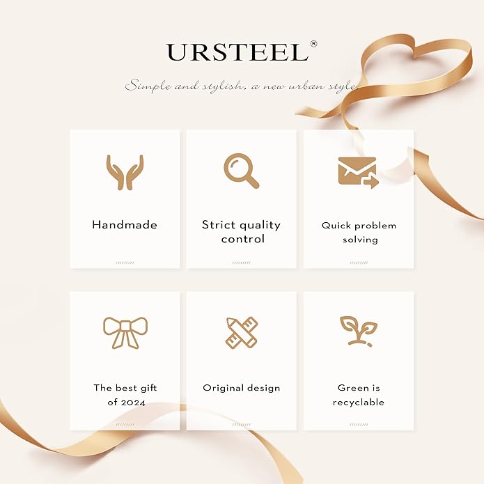Ursteel Valentines Gifts for Kids Teen Girls - Trendy Beaded Choker Necklace for Women Teen Girl, Handmade Letter Necklace Valentines Galentines Day Gifts Women Girls Jewelry