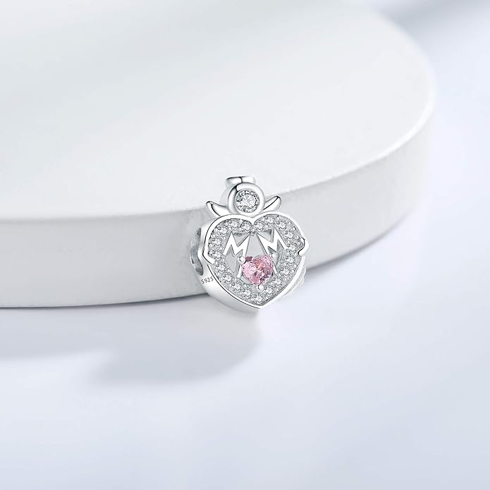 925 Sterling Silver Charms Fit Pandora Charms Bracelet I Love You to Infinity and Beyond Fit Wife Mother's Day Christmas Birthday Gift