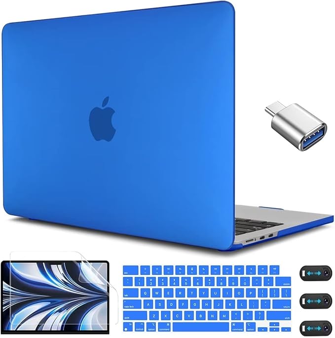 CISSOOK Compatible with MacBook Air 13.6 inch 2022 2023 2024 2025 Release M2 Model A2681 M3 A3113 A3240 M4, Plastic Hard Shell Case for MacBook Air 13.6 inch with Liquid Retina Display Touch ID