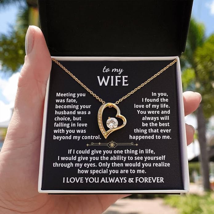 Jewelry To My Wife - The Best Thing That Ever Happened To Me, Forever Love Necklace, Gift for Her, Romantic Christmas Birthday Valentine Gift