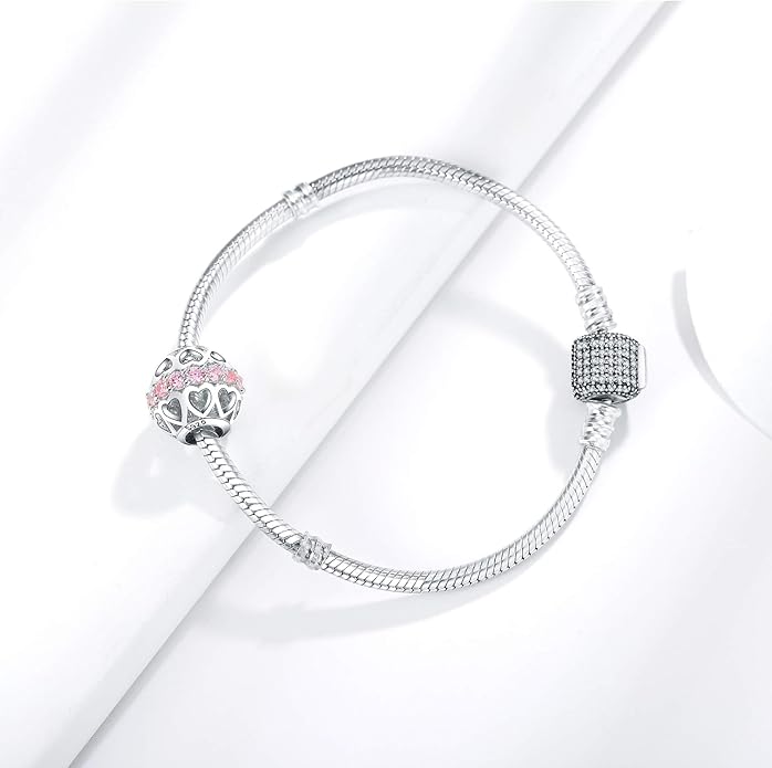 925 Sterling Silver Charms Fit Pandora Charms Bracelet I Love You to Infinity and Beyond Fit Wife Mother's Day Christmas Birthday Gift