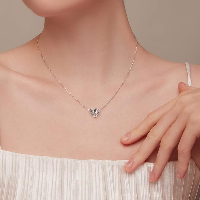 VOROCO 925 Sterling Silver mom Charm for Bracelets Necklaces pendant Charms,Infinity Love Heart Charms for Mother Birthday Christmas day Jewelry Gifts