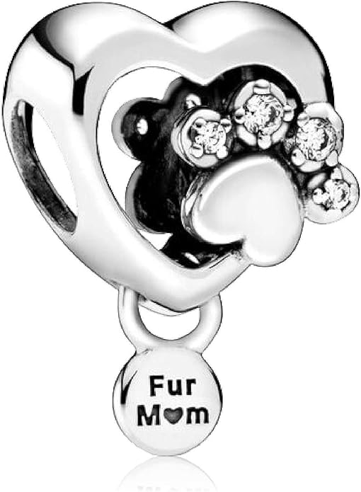 Family Mom Heart Charms 925 Sterling Silver Bead for Bracelets and Necklaces For Women Jewelry Present