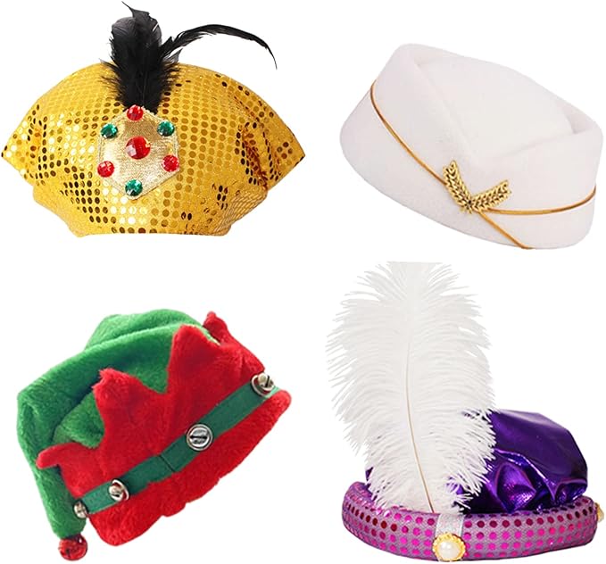 12 Assorted Funny Hats Crazy Party Hat for Adult Teen, Photo Booth Props Dress Up Costume Accessories