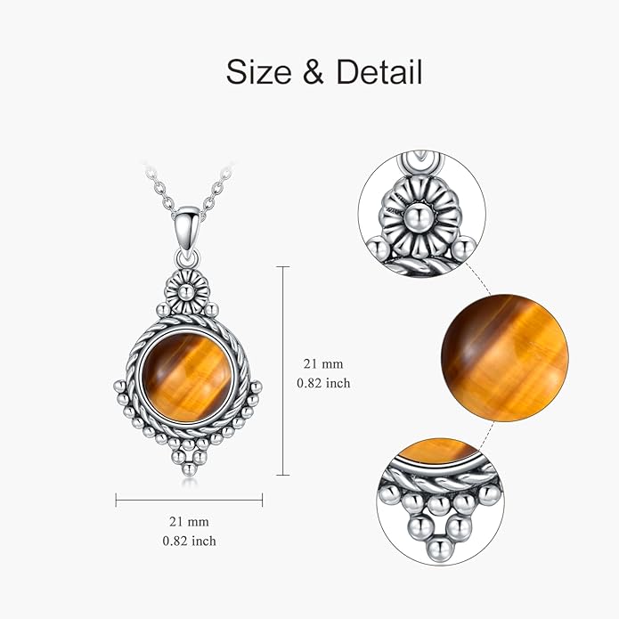 Genuine Turquoise Hexagon/Star/Rectangle/Teardrop/Heart/Triangle/Circle Necklaces for Women 925 Sterling Silver Long Boho Pendant Western Jewelry Gifts for Women Girls
