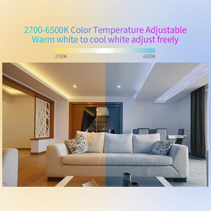 BTF-LIGHTING C02RF Tuya Controller Support PWM 5050SMD FCOB COB CCT(+ CW WW) 3pin Dual While LED Strip Support with WR02RF RC02RFB Remote DC5V/DC12V/DC24V Max 12A Indoor Use Only(NO Remote NO Power)