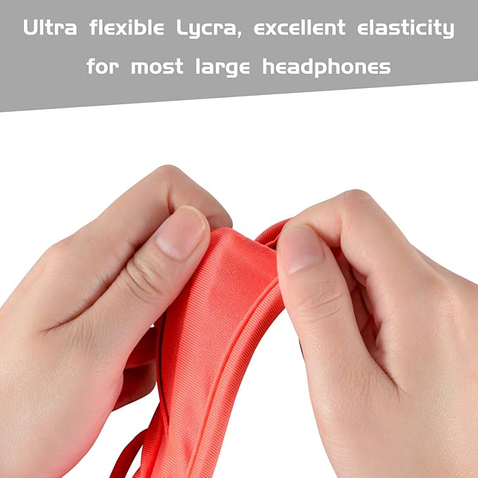 TXEsign Universal Replacement Headband Cushion Pad Cover Protector Compatible with ATH M50X, QC 35i/35ii, QC25, Solo 2/Solo 3, Studio 2/3 Headphones (Orange)