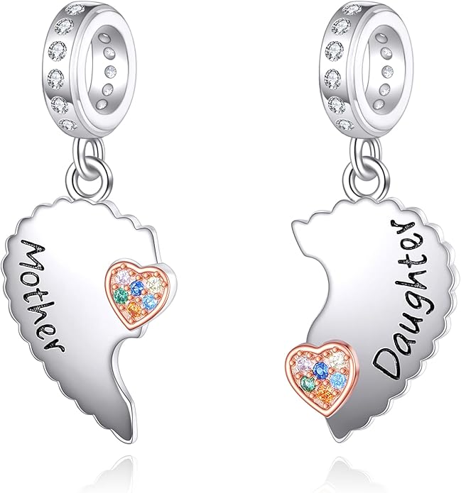 Charms for Bracelet 925 Sterling Silver Bearded Dragon/Dragonfly/Mother Daughter/Highland Cow/Dachshund Bead Gift for Women