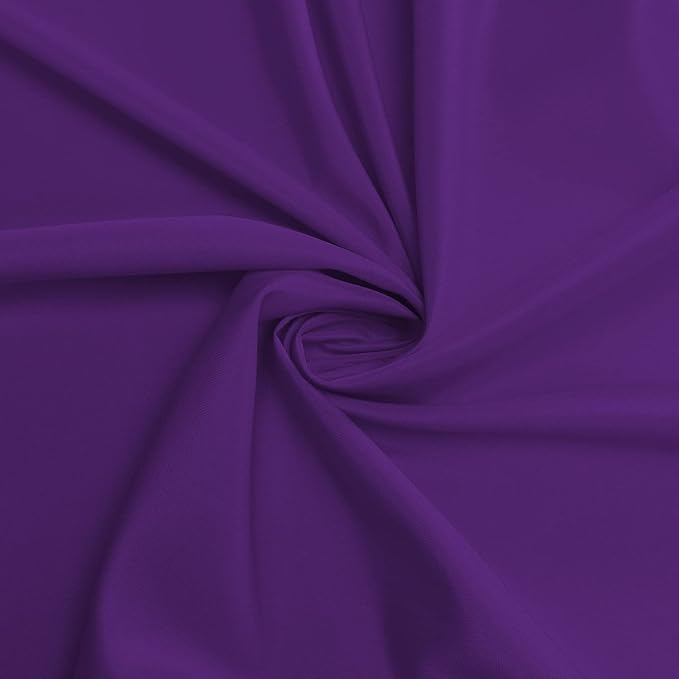 sancua Round Tablecloth - 108 Inch - Water Resistant Spill Proof Washable Polyester Table Cloth Decorative Fabric Table Cover for Dining Tables, Buffet Parties and Camping, Purple