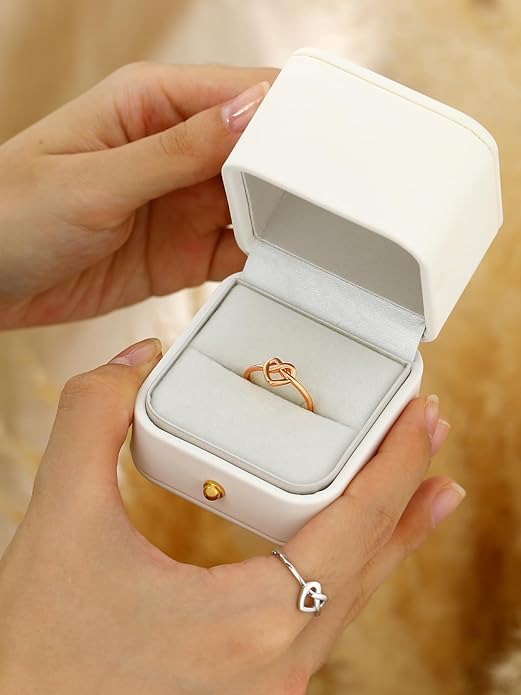 Bestyle 925 Sterling Silver Ring for Women, Minimalist Claddagh Ring Celtic Knot Ring for Women, Irish Promise Wedding Band, Gold/Rose Gold Vermeil Women Band Ring, Stackable, Gift for Her