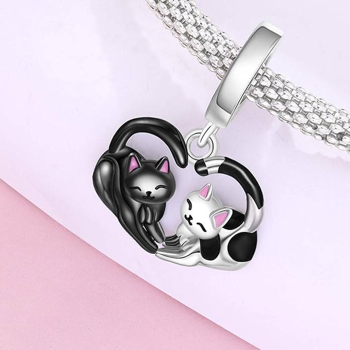 Cute Panda Animal 925 Sterling Silver Charms for Bracelets and Necklace Dangle Pendants Butterfly Elephant Dog Bead Jewelry Present for Women Family Friends
