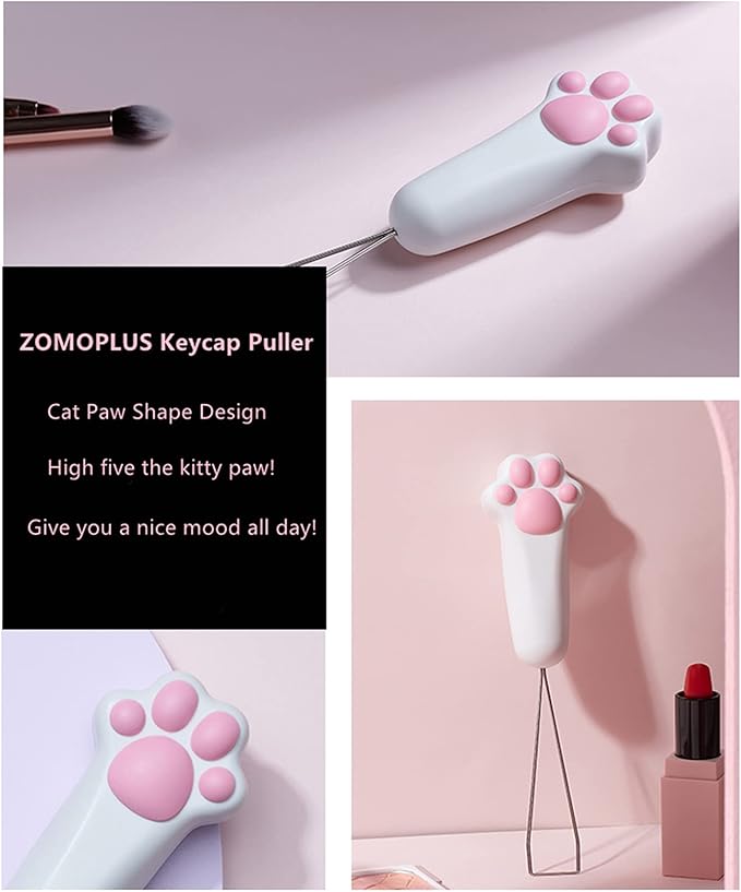 FKZ ZOMOPLUS Cute Cat Paw Keycap Puller - Mechanical Keyboard Removal Tool