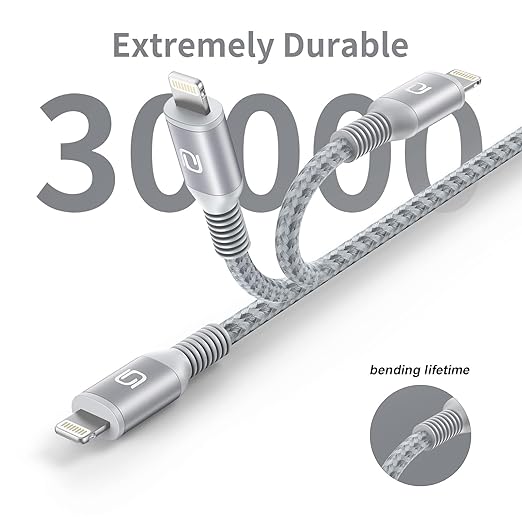 iPhone Charger Cable 10ft, 3Pack MFi Certified Extra Long Lightning Cable 10 Foot Fast Charging Cord Durable Nylon Braided USB Cable for iPhone 14 13 12 11 Pro Max XS XR X 8 7 6s 5 Plus/iPad/AirPods