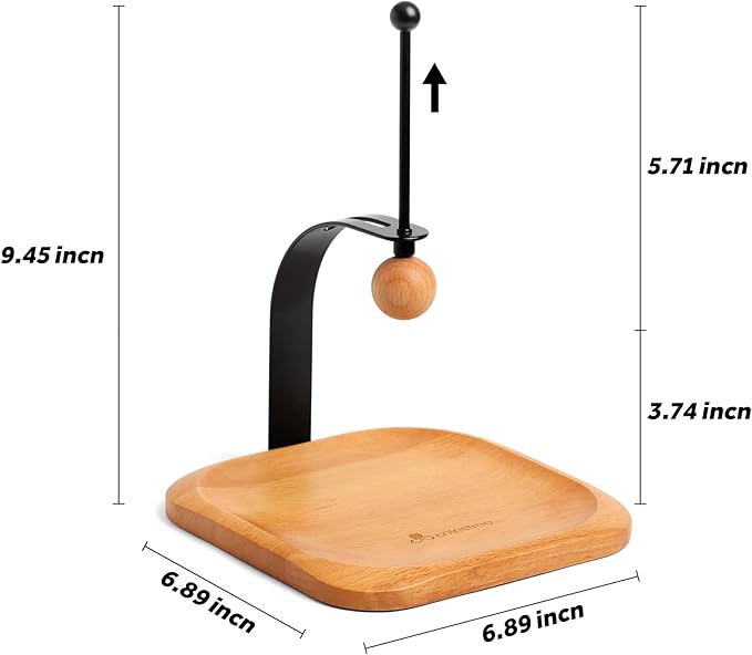Napkin Holder for Table, Wood Napkin Holders for Paper Napkins, Cocktail Napkin Holder, Suitable for Kitchen, Restaurant, Bar, Office, Parties, Home Décor, Hotel, Cafe (Beech Wood)