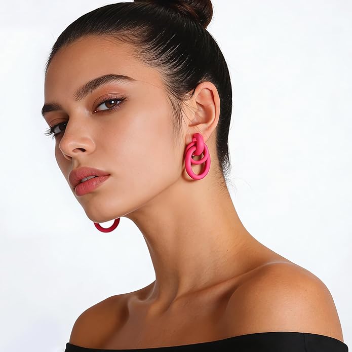 Clip on Earrings for Women 14K Gold Plated Geometric Knot Non Pierced Ear Clips Lightweight Trendy Hypoallergenic No Piercing Jewelry Gifts