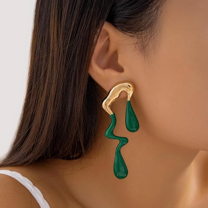 Irregular WaterDrop Earrings, Melted Liquid Irregular Stainless Steel Earrings, Embrace Minimalist Earrings, Statement Earrings for Women