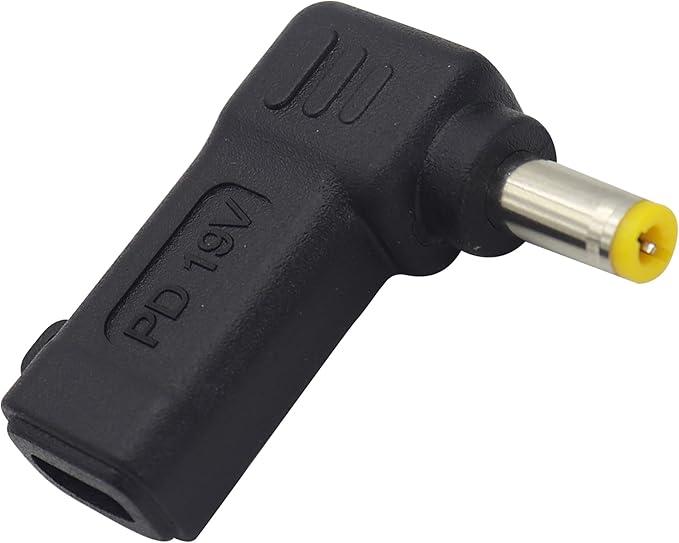 90W PD USB C to DC5525 Power Converter Type to DC 5525 Laptop Charging Adapter 19V 4A Type C Female to DC 5.5 x 2.5mm Male Power Adapter for Studio and Travel [PD-5525]