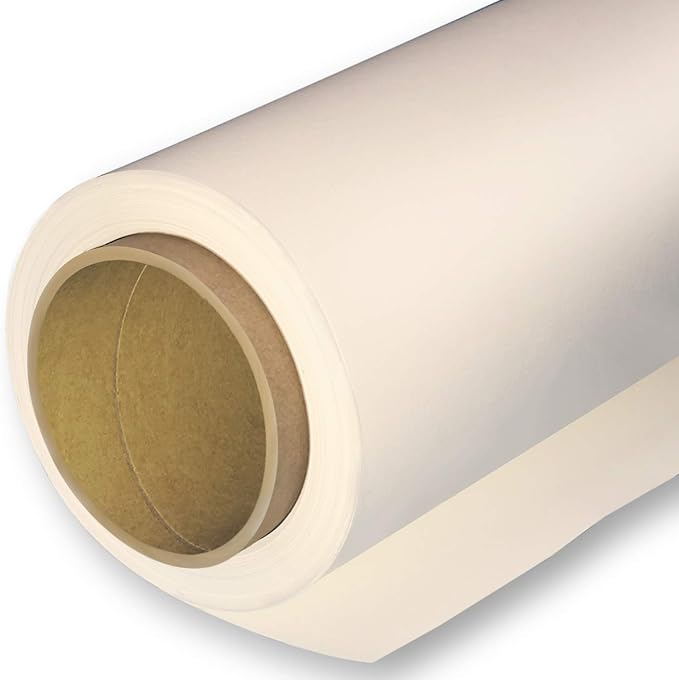 Huamei Seamless Photography Background Paper, Photo Backdrop Paper 8.9 x 36 Feet / 2.72 x 11 Meters 272133 (Ivorine)