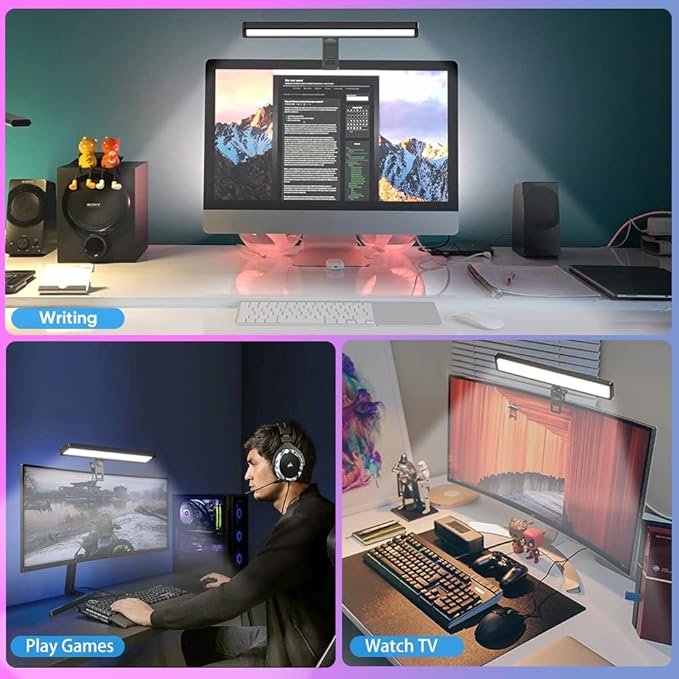 Video Conference Lighting with Tripod for Laptop&Computer -Webcam Light for Streaming-Zoom Lighting with 3 Dimmable Color & 10 Brightness Level for Self Broadcasting and Live Streaming
