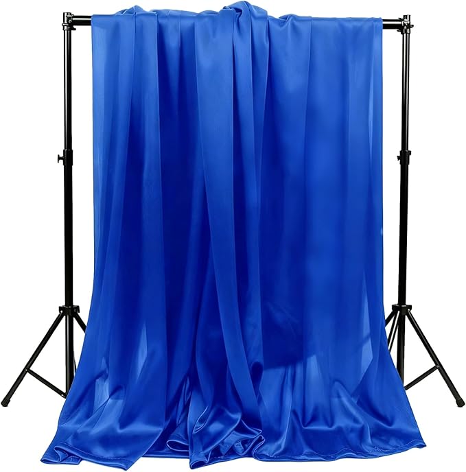 5x10FT Photo Stage Backdrop 2 Panels Curtains Drapes for Photography and Party(Royal Blue)