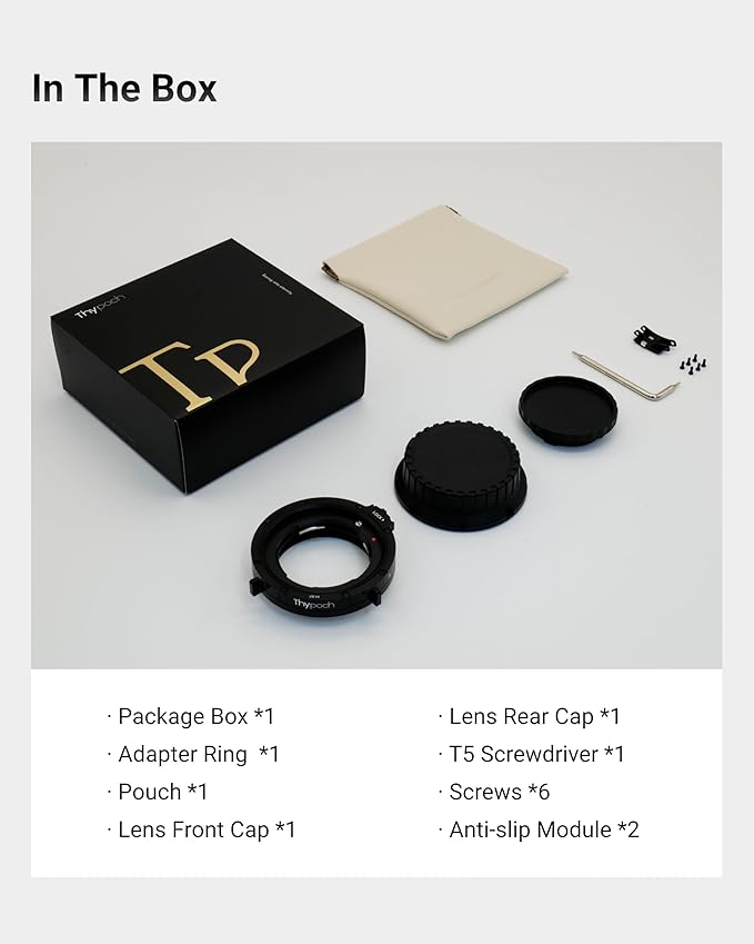 Thypoch M-L Lens Mount Adapter Auto-Lock, Compatible with Leica M Lens to Leica L Mount Camera SL SL2 SL2-S SL3, Panasonic Camera S1 S1II S1IIE S1R S1RII S1H S5 S5D S5II S5IIX S9 BS1H