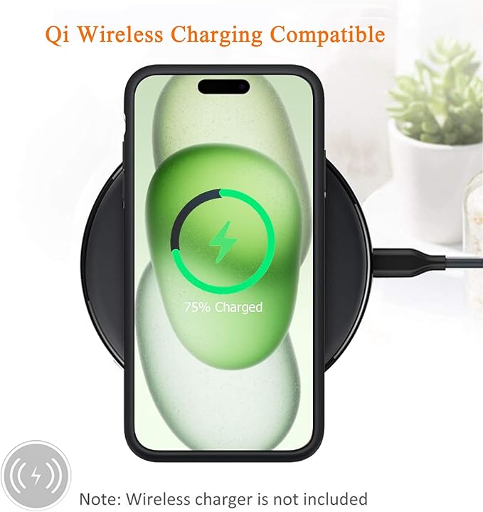 Battery Case for iPhone 15, Upgraded 10000mAh Rechargeable Portable Charging Case with Wireless Charging Compatible for iPhone 15 (6.1 inch) with Carplay Extended Battery Pack Charger Case (Black)