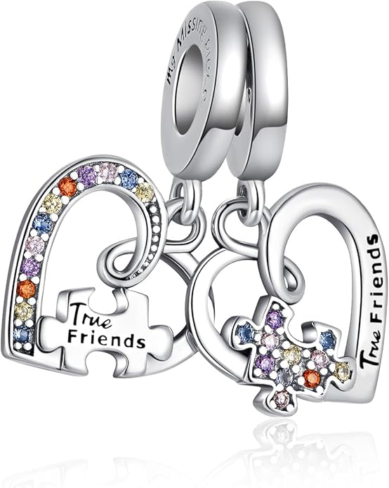 Bible Family Mom Wife Love Heart Dangle Charm 925 Sterling Silver Charms fits Bracelets and Necklace Pendant Bead Charms Jewelry Present for Women Family Friends