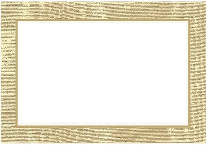 Caspari Moiré Place Cards in Gold, 50 Included
