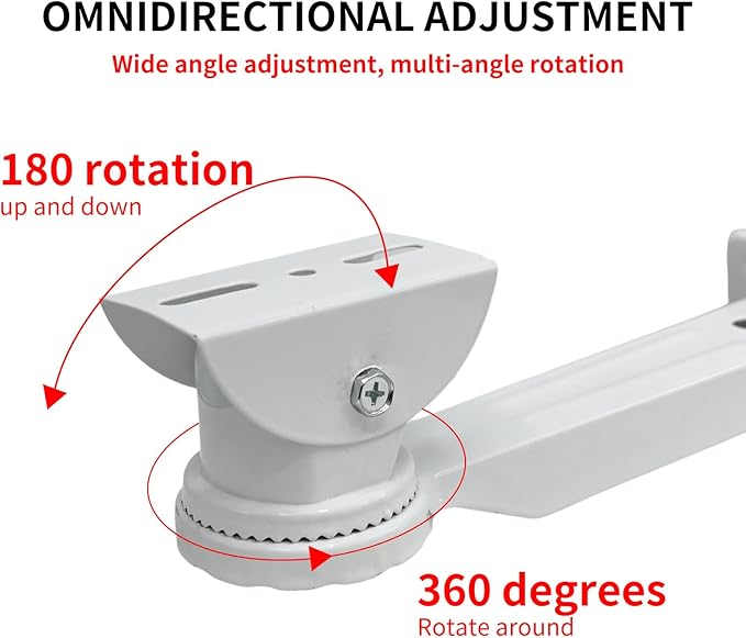 L-Shape Dome Camera Bracket, Wall Ceiling Mount for Security Dome Cameras, (Wall Mount Bracket)