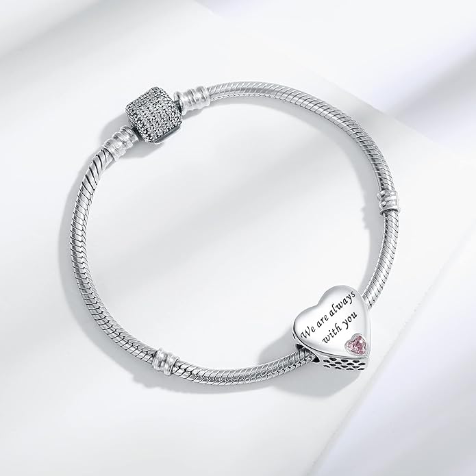925 Sterling Silver Charms Fit Pandora Charms Bracelet I Love You to Infinity and Beyond Fit Wife Mother's Day Christmas Birthday Gift