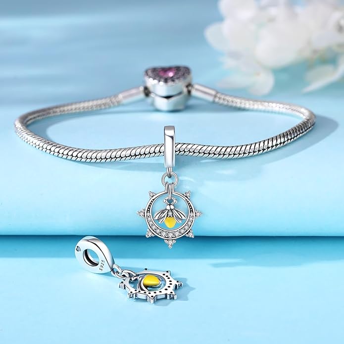 Cute Panda Animal 925 Sterling Silver Charms for Bracelets and Necklace Dangle Pendants Butterfly Elephant Dog Bead Jewelry Present for Women Family Friends