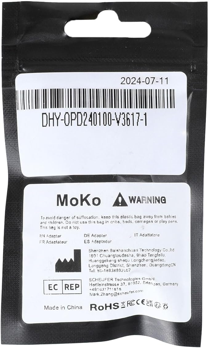 MoKo 2 Pack Lightning to USB C Adapter for iPhone Air 17 16 16e 15 Pro Max Plus, iPad, Galaxy - NOT for Earphones/Microphone/Flash Drive/iPencil, USB-C to Lightning Adapter ONLY for Charging/Data Sync