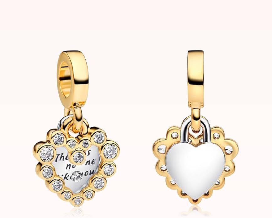 Family Mom Heart Charms 925 Sterling Silver Bead for Bracelets and Necklaces For Women Jewelry Present