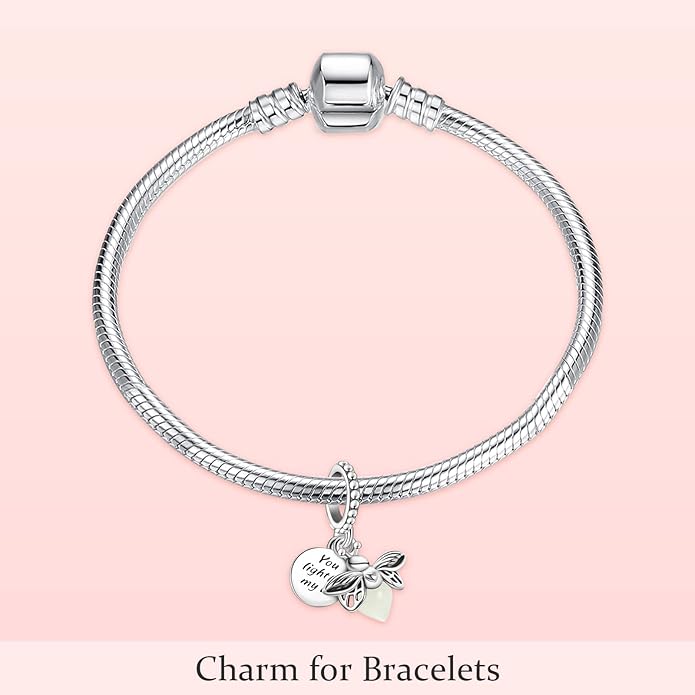 MITSOKU 925 Sterling Silver Charms for Bracelets Necklaces Animal prototype Pendant Safety Chain Dangle Pendants Beads Christmas Day Charms Jewelry Gift for Women