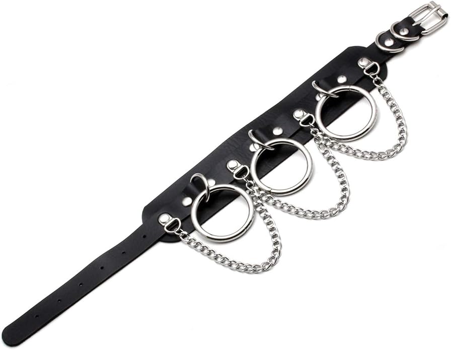 Eigso Vintage Punk Goth Studded Rivet Pu Leather Collar Choker Necklace with Spikes Adjustable