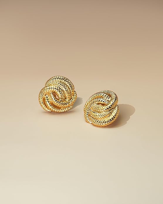 SNGIA18K Gold Plated Dangle Textured Ribbed Irregular Large Leaf Statement Earrings for Women by SNGIA, Handmade Dramatic Geometric Trendy Summer Drop Leaf Flower Jewelry Gifts, Bold Beachy Vintage Plant Fashion Drop Accessories, Vintage Nickle Free Fl...