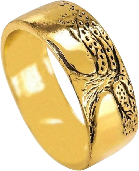 Women Tree of Life Lucky Flower Wide Band Ring Gold Pink Opal Green Enamel Resin Plated Dainty Tree Rhinestone Statement Thumb Index Full Finger Chunky Ring Party Crystal Vintage Jewelry