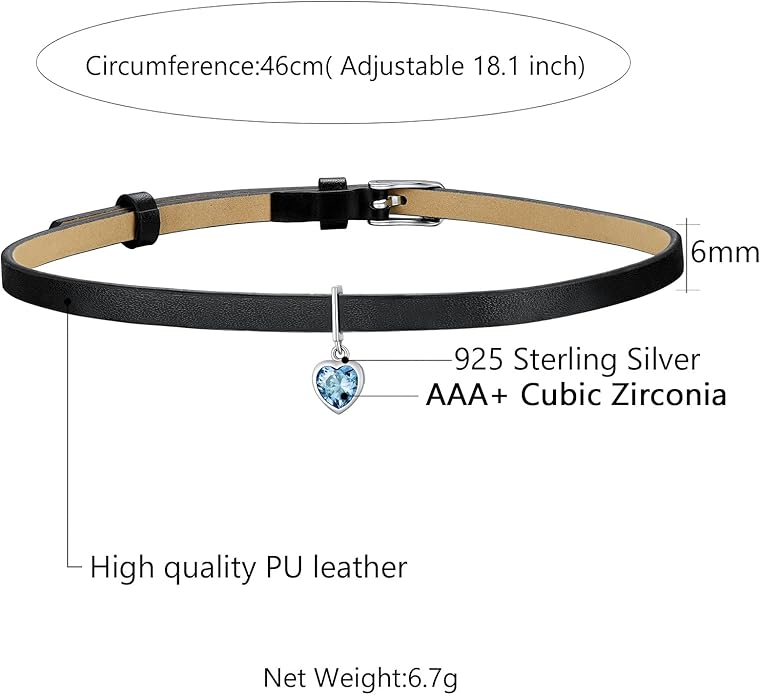 Custom4U Personalized Black Leather Choker Necklace with Picture/Name/Initials/Letters Charm,Custom Made Adjustable Choker Collar Gothic Punk Necklaces Jewelry Gifts for Women